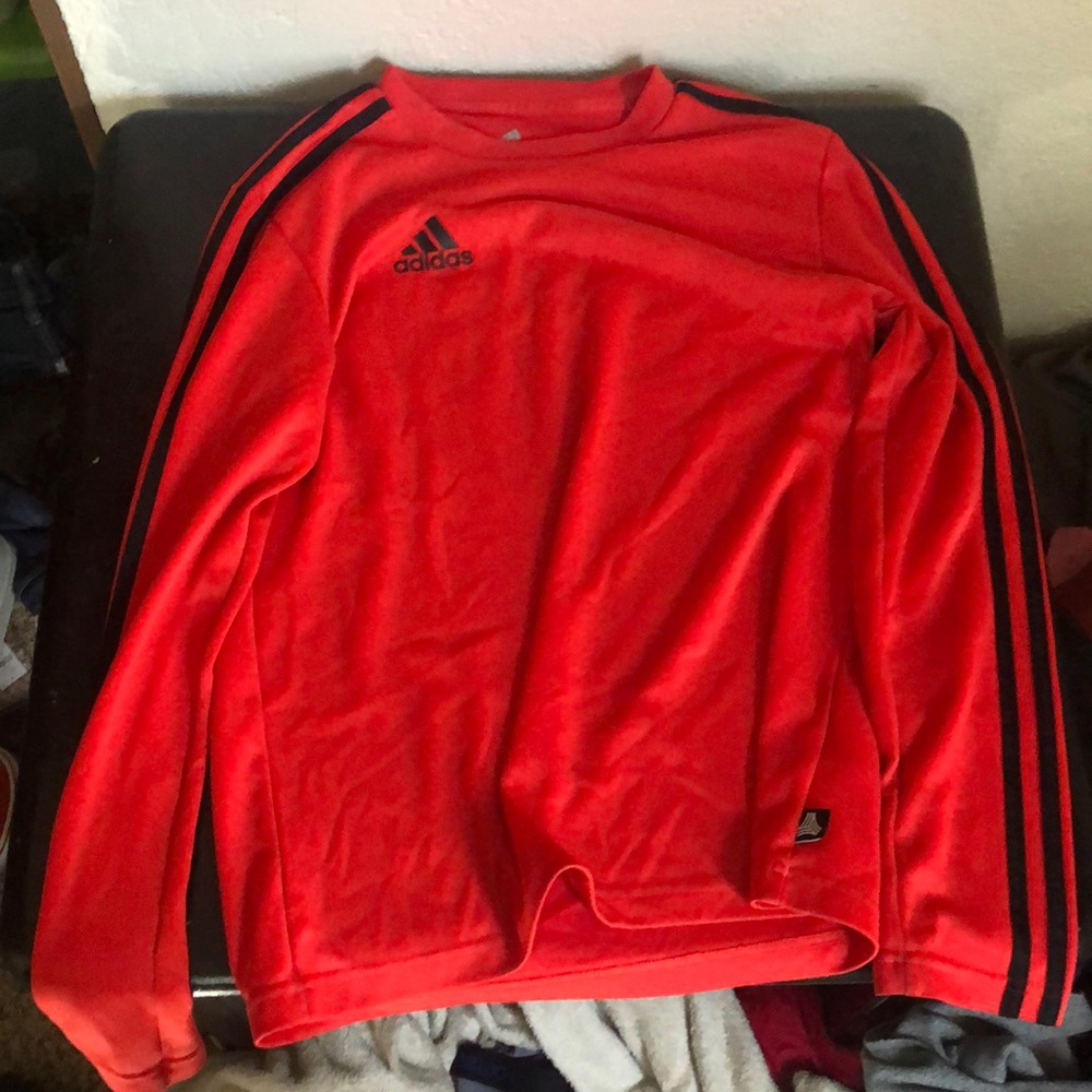 Adidas Red Tango Climalite Long Sleeve